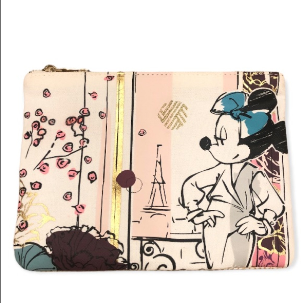 Disney DLP Minnie Mouse Handbag Clutch Parisienne Disneyland Paris Makeup Purse
